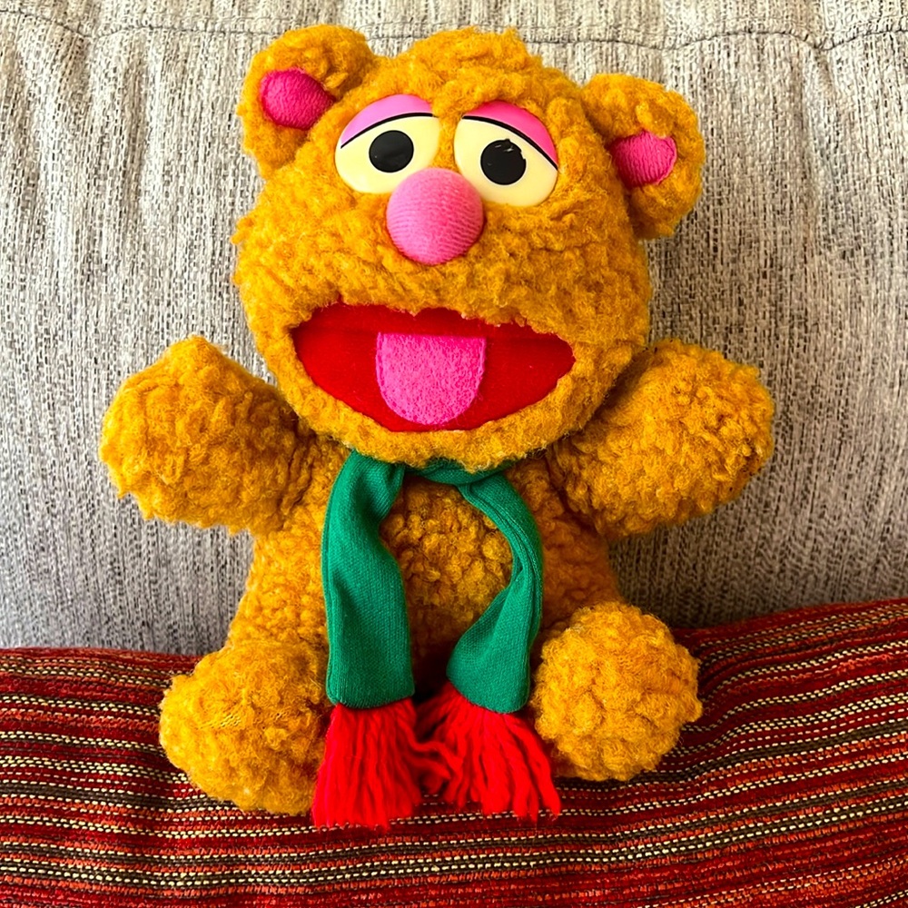 Jim Henson's Muppet Babies Baby Fozzie  Bear Plush Stuffed Animal Vintage 1987